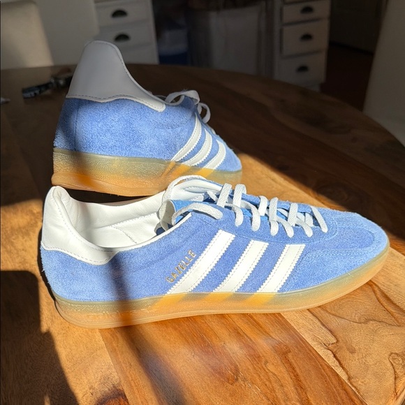 adidas Shoes - Adidas GAZELLE Blue Suede Sneakers
